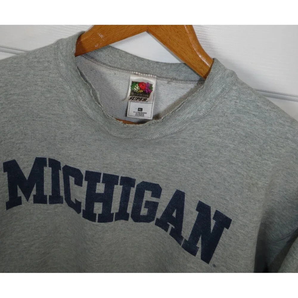 Vintage Michigan State University Sweatshirt XL Fruit of the Loom Super Cotton**